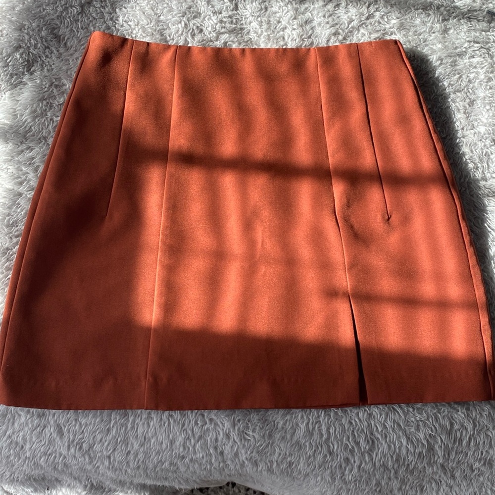 Burnt Orange Mini Skirt